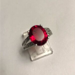 Garnet 925 Sterling Silver Ring